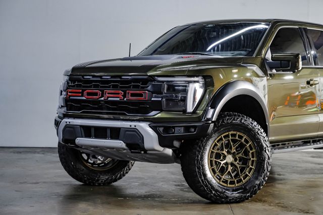 2024 Ford F-150 Raptor 802A Shelter Green PANO 20" VOSSEN 37" A/T | Dallas, TX | East Dallas Diesel