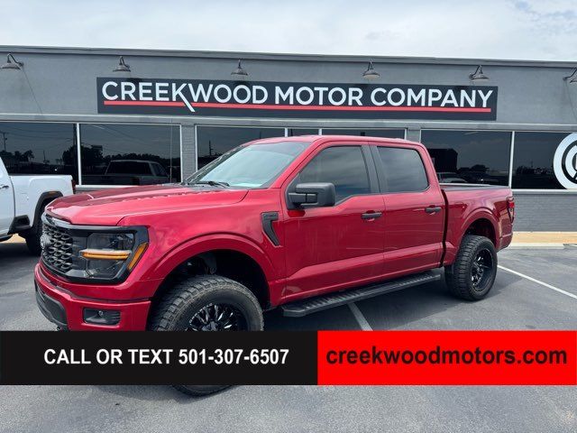 2024 Ford F-150 STX 4x4 Crew Cab 5.0 1Owner Leveled 20s Financing