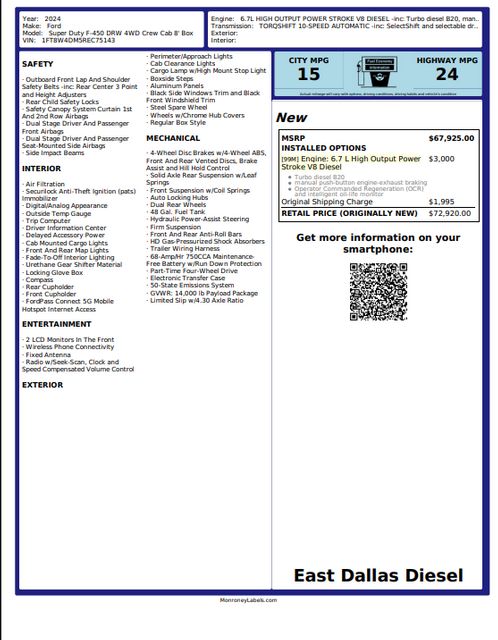 2024 Ford F-450 Limited | Dallas, TX | East Dallas Diesel