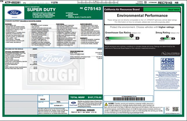 2024 Ford F-450 Super Duty Limited 2-1/2" ReadyLift 26" FORGIATO 37" M/T TX | Dallas, TX | East Dallas Diesel