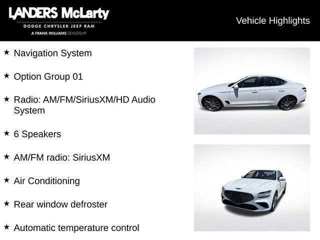 2024 Genesis G70 2.5T Standard