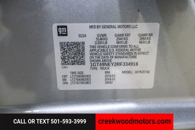 2024 GMC Sierra 2500HD SLT X31 4x4 Duramax Diesel Alllison 1 Owner 20s