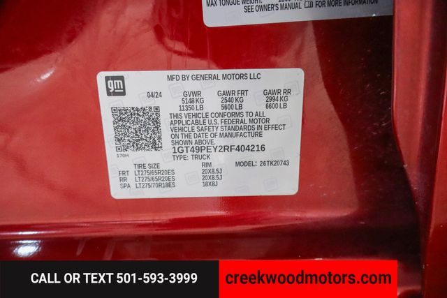2024 GMC Sierra 2500HD AT4 4x4 Duramax Diesel Allison 1 Owner 20s LEVELED