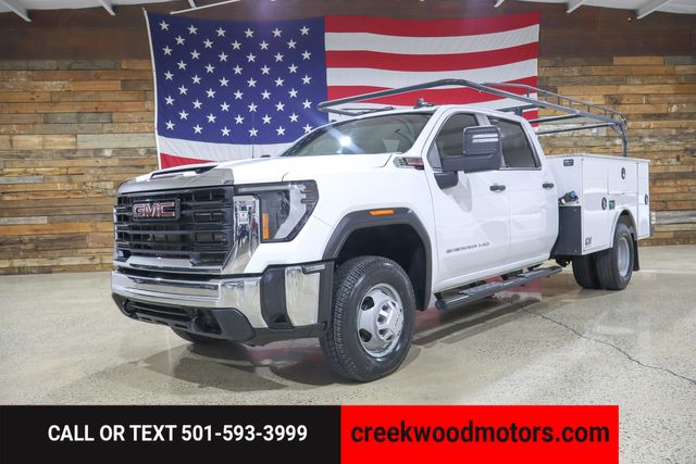 2024 GMC Sierra 3500HD Pro 4x4 Dually Utility Flatbed Boxes Diesel 1Owner