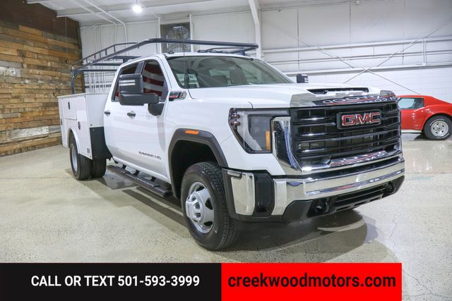 2024 GMC Sierra 3500HD Pro 4x4 Dually Utility Flatbed Boxes Diesel 1Owner