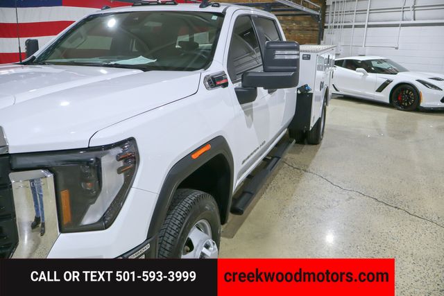 2024 GMC Sierra 3500HD Pro 4x4 Dually Utility Flatbed Boxes Diesel 1Owner