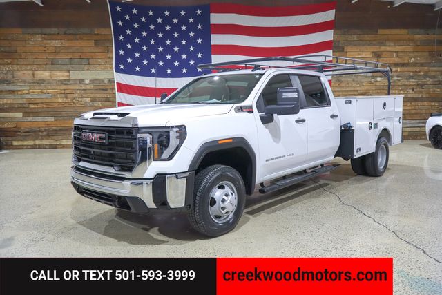 2024 GMC Sierra 3500HD Pro 4x4 Dually Utility Flatbed Boxes Diesel 1Owner in Searcy, AR 72143