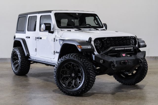 2024 Jeep Wrangler Unlimited WILLYS 4X4 LIFTED,4PLAY WHEELS,ONLY 1K | Carrollton, TX | Texas Vehicle Exchange