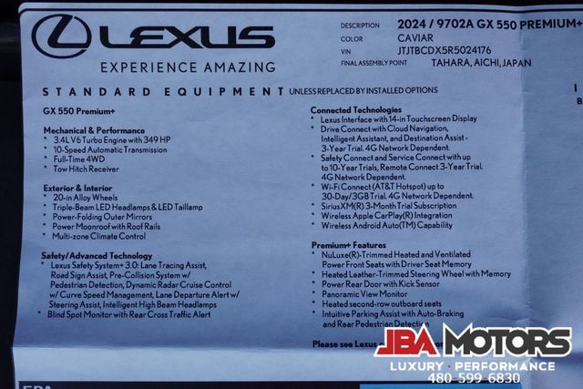 2024 Lexus GX 550 Premium+ Package GX550 | MESA, AZ | JBA MOTORS 2024 Lexus GX 550 Premium+ Package GX550 | MESA, AZ | JBA MOTORS