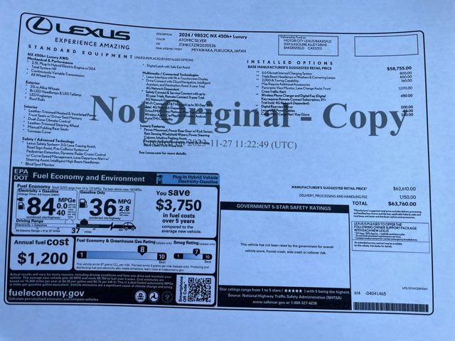 2024 Lexus NX 450h+ Luxury AWD | Layton, Utah | Premier Motorsports LLC 2024 Lexus NX 450h+ Luxury AWD | Layton, Utah | Premier Motorsports LLC