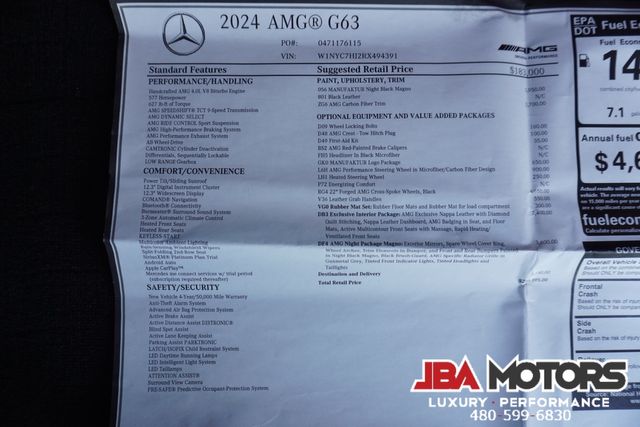 2024 Mercedes-Benz G-Class G63 AMG G Class 63 G Wagon ONLY 7k MILES | MESA, AZ | JBA MOTORS
