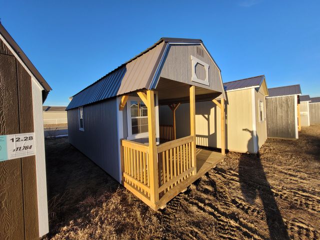 2024 Old Hickory Sheds 12x28 Shed Deluxe Lofted Playhouse/  Porch