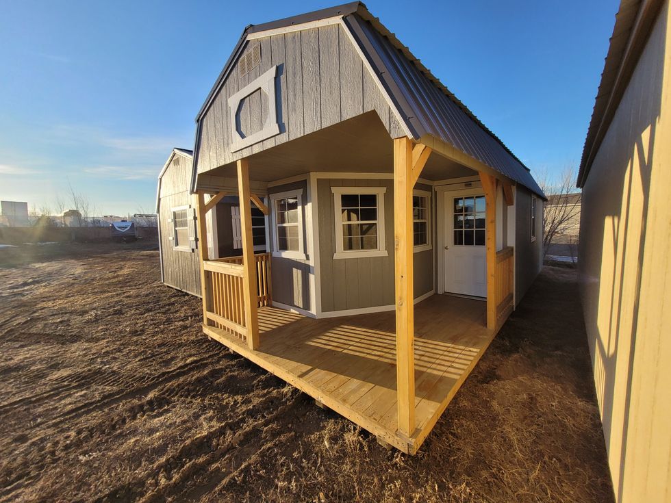 2024 Old Hickory Sheds 12x28 Shed Deluxe Lofted Playhouse/ Porch