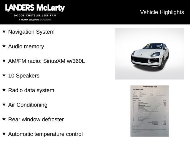 2024 Porsche Cayenne S Coupe