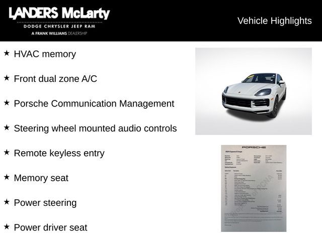 2024 Porsche Cayenne S Coupe