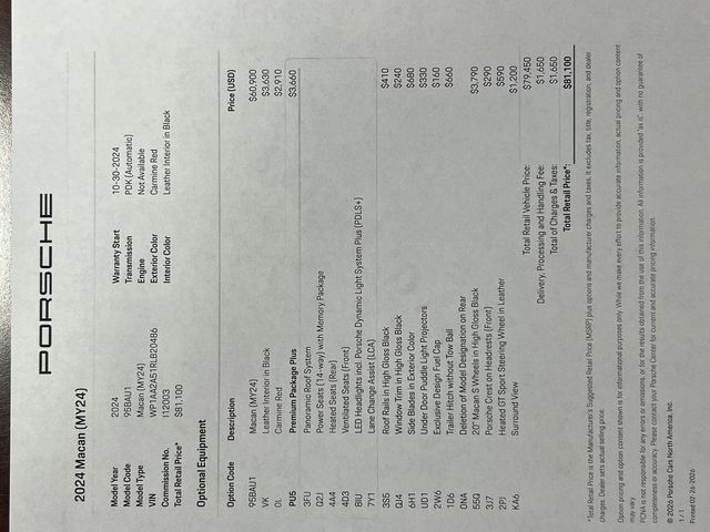 2024 Porsche Macan Base | Longwood, FL | Millenia Motors 2024 Porsche Macan Base | Longwood, FL | Millenia Motors