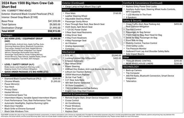 2024 Ram 1500 Big Horn/Lone Star