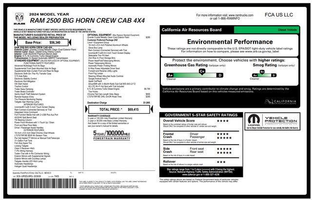 2024 Ram 2500 Big Horn 2024 Ram 2500 Big Horn