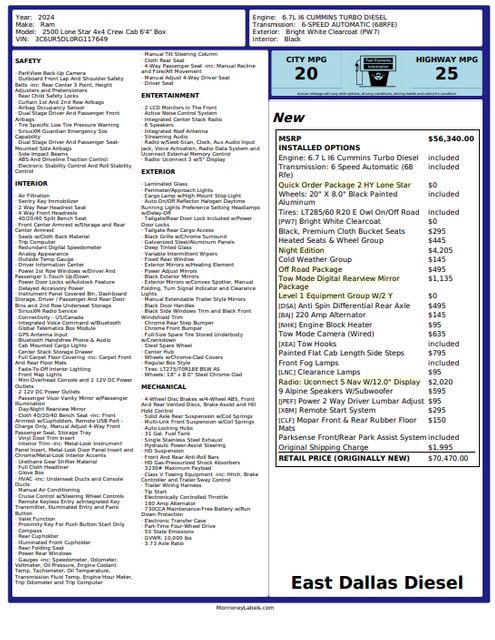 2024 Ram 2500 AEV Prospector XL 3" LIFT Bilstein 8100 40" Toyo | Dallas, TX | East Dallas Diesel 2024 Ram 2500 AEV Prospector XL 3" LIFT Bilstein 8100 40" Toyo | Dallas, TX | East Dallas Diesel