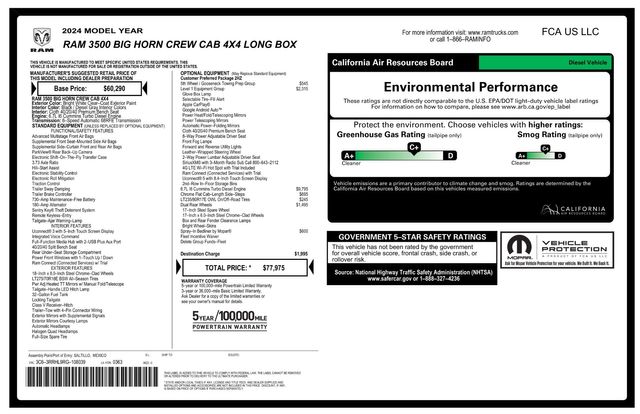2024 Ram 3500 Big Horn