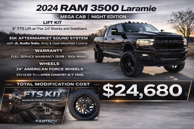 2024 Ram 3500 Laramie Full Custom Build Over $25K In Upgrades | Dallas, TX | Stevens Motor Company LLC 2024 Ram 3500 Laramie Full Custom Build Over $25K In Upgrades | Dallas, TX | Stevens Motor Company LLC