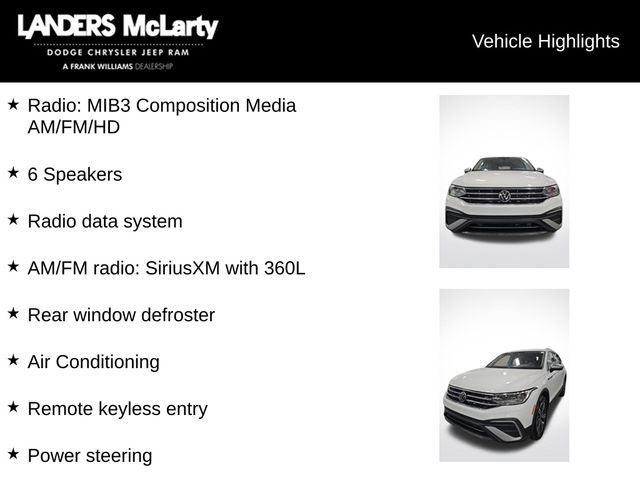 2024 Volkswagen Tiguan Wolfsburg Edition 4Motion