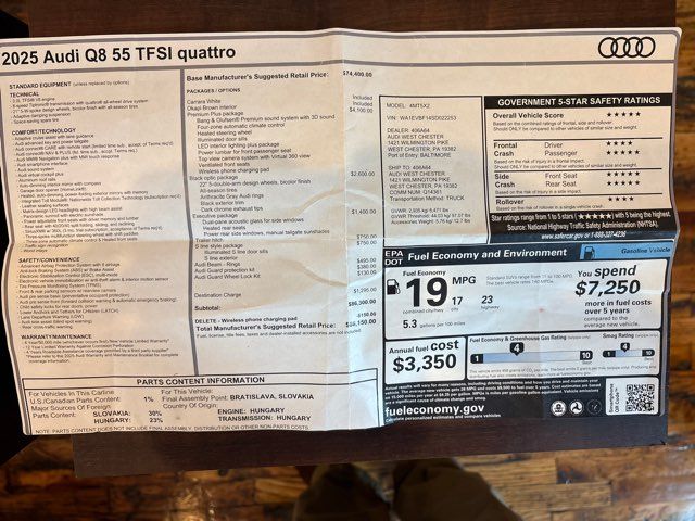 2025 Audi Q8 quattro Premium Plus 55 TFSI