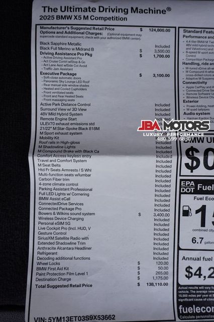 2025 BMW X5 M Competition AWD SUV X5M | MESA, AZ | JBA MOTORS 2025 BMW X5 M Competition AWD SUV X5M | MESA, AZ | JBA MOTORS