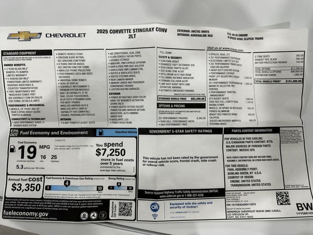 2025 Chevrolet Corvette CONV 2LT, Z51, E60, FE4, GT2, TT's, Only 942 Miles | Dallas, Texas | Corvette Warehouse 2025 Chevrolet Corvette CONV 2LT, Z51, E60, FE4, GT2, TT's, Only 942 Miles | Dallas, Texas | Corvette Warehouse