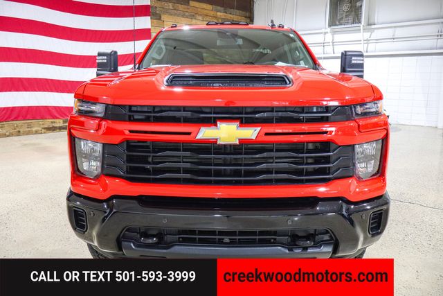 2025 Chevrolet Silverado 2500HD Custom Z71 4x4 6.6 GAS Red 1 Owner Financing 20s