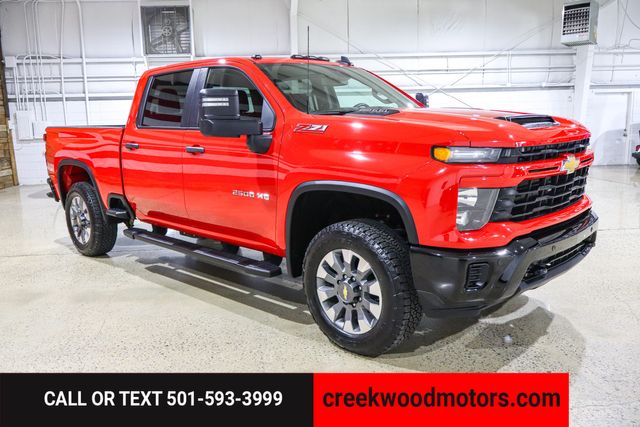 2025 Chevrolet Silverado 2500HD Custom Z71 4x4 6.6 GAS Red 1 Owner Financing 20s