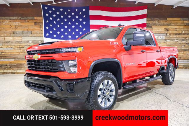 2025 Chevrolet Silverado 2500HD Custom Z71 4x4 6.6 GAS Red 1 Owner Financing 20s