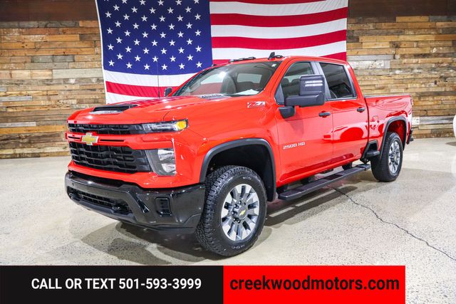 2025 Chevrolet Silverado 2500HD Custom Z71 4x4 6.6 GAS Red 1 Owner Financing 20s