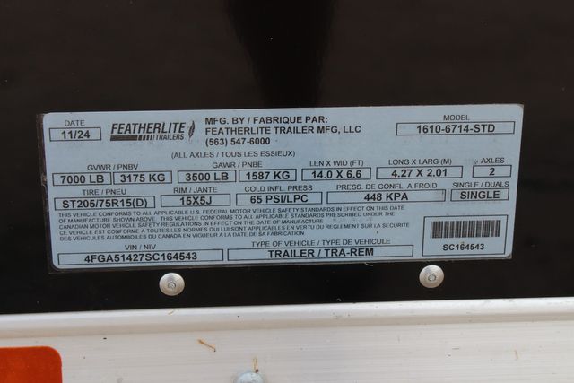 2025 Featherlite 1610 CARGO UTILITY 14' ENCLOSED UTILITY TRAILER 7' TALL | CONROE, TX | SportChassis/ Featherlite Trailers of Texas 2025 Featherlite 1610 CARGO UTILITY 14' ENCLOSED UTILITY TRAILER 7' TALL | CONROE, TX | SportChassis/ Featherlite Trailers of Texas