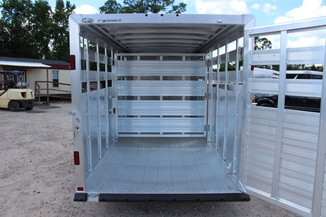 2025 Featherlite 8107 Livestock 16' 16' BP LIVESTOCK 6'7"W X 6'6"T CUT GATE 3 AIR GAPS | CONROE, TX | SportChassis/ Featherlite Trailers of Texas 2025 Featherlite 8107 Livestock 16' 16' BP LIVESTOCK 6'7"W X 6'6"T CUT GATE 3 AIR GAPS | CONROE, TX | SportChassis/ Featherlite Trailers of Texas