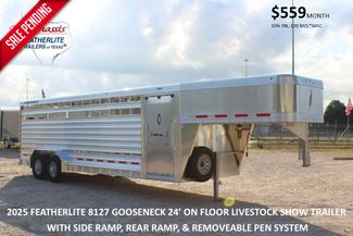 2025 Featherlite 8127 - 24' GN Livestock Trailer Removable 12 pen system and 2 walk-thru gates | CONROE, TX | SportChassis/ Featherlite Trailers of Texas in Conroe, TX 77384