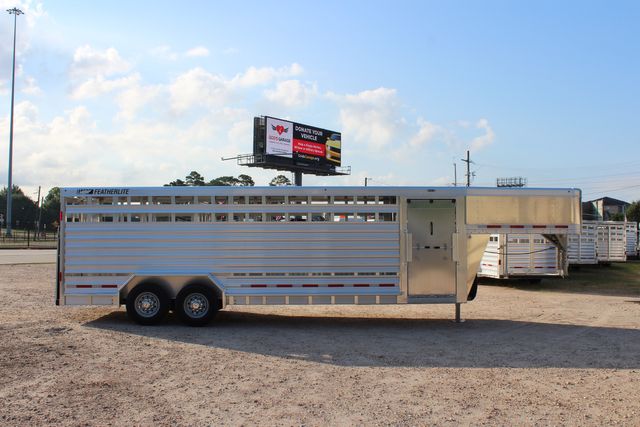 2025 Featherlite 8127 - 24' GN Livestock Trailer Removable 12 pen system and 2 walk-thru gates | CONROE, TX | SportChassis/ Featherlite Trailers of Texas 2025 Featherlite 8127 - 24' GN Livestock Trailer Removable 12 pen system and 2 walk-thru gates | CONROE, TX | SportChassis/ Featherlite Trailers of Texas