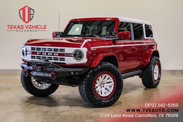 2025 Ford Bronco Heritage Edition 4X4, LIFTED, BUMPERS, LED'S, FUEL | Carrollton, TX | Texas Vehicle Exchange