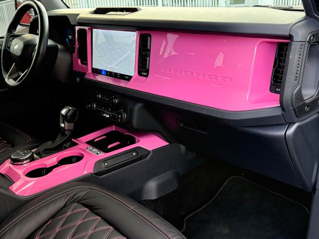 2025 Ford Bronco BAD BARBIE PINK N' BLACK LEATHER LIFTED HARDTOP | Plant City, FL | psv5 DEMO - Bayshore Automotive