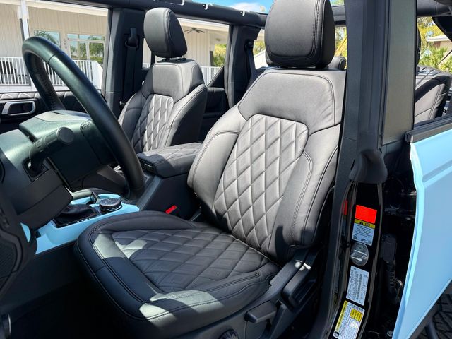 2025 Ford Bronco CUSTOM BAYSHORE MATTE BABY BLUE LEATHER HARDTOP | Plant City, FL | psv5 DEMO - Bayshore Automotive