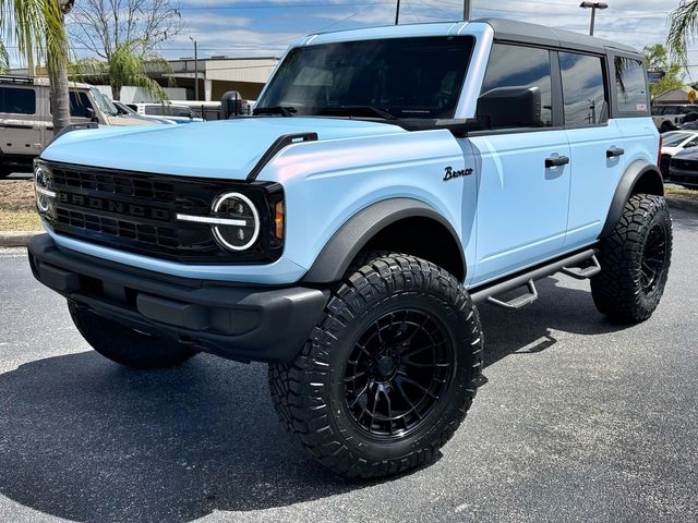2025 Ford Bronco CUSTOM BAYSHORE MATTE BLUE SHIFT LEATHER HARDTOP | Plant City Florida | Bayshore Automotive 