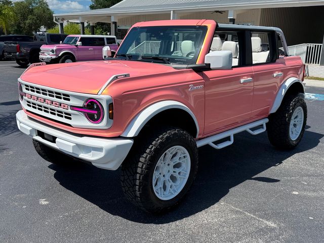 2025 Ford Bronco BAYSHORE BRONCO CUSTOM CORAL WHITE ITALIAN LEATHER | Plant City Florida | Bayshore Automotive 