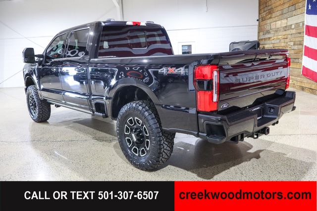 2025 Ford F-250 Super Duty Platinum 4x4 Powerstroke Diesel 20s Black LEVELED