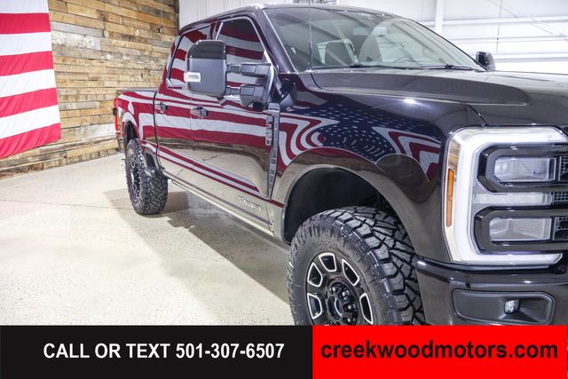 2025 Ford F-250 Super Duty Platinum 4x4 Powerstroke Diesel 20s Black LEVELED