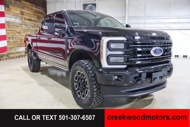2025 Ford F-250 Super Duty Platinum 4x4 Powerstroke Diesel 20s Black LEVELED