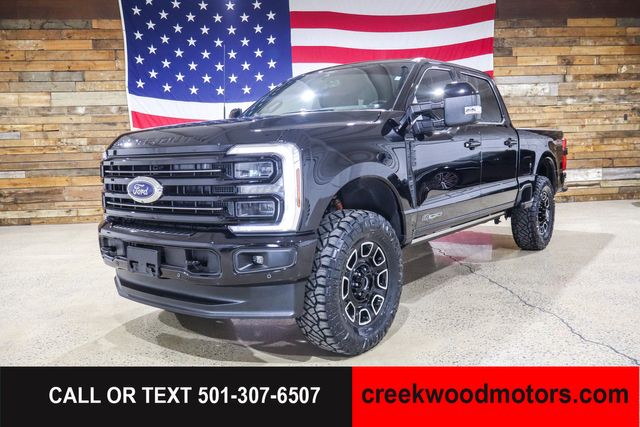 2025 Ford F-250 Super Duty Platinum 4x4 Powerstroke Diesel 20s Black LEVELED