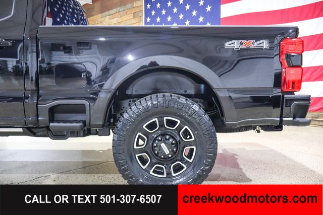 2025 Ford F-250 Super Duty Platinum 4x4 Powerstroke Diesel 20s Black LEVELED
