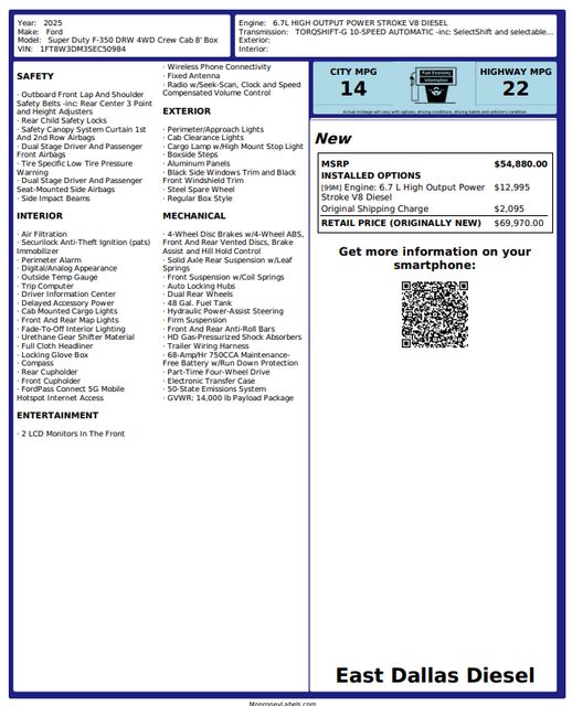 2025 Ford F-350 Super Duty Lariat | Dallas, TX | East Dallas Diesel 2025 Ford F-350 Super Duty Lariat | Dallas, TX | East Dallas Diesel