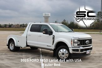 2025 Ford F-450 Super Duty Lariat Ultimate Pkg 4x4 DRW USA Haulers Alum Bed | CONROE, TX | SportChassis/ Featherlite Trailers of Texas