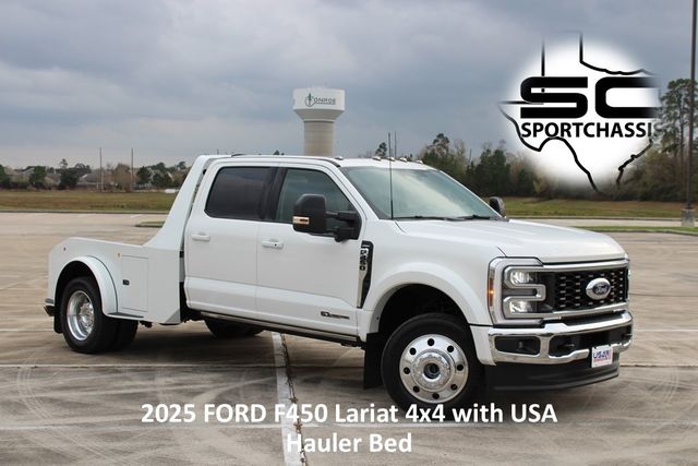 2025 Ford F-450 Super Duty Lariat Ultimate Pkg 4x4 DRW USA Haulers Alum Bed | CONROE, TX | SportChassis/ Featherlite Trailers of Texas